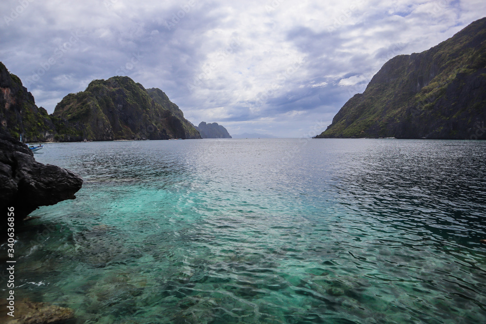 Fototapeta premium Solitary and empty location in an archipelago