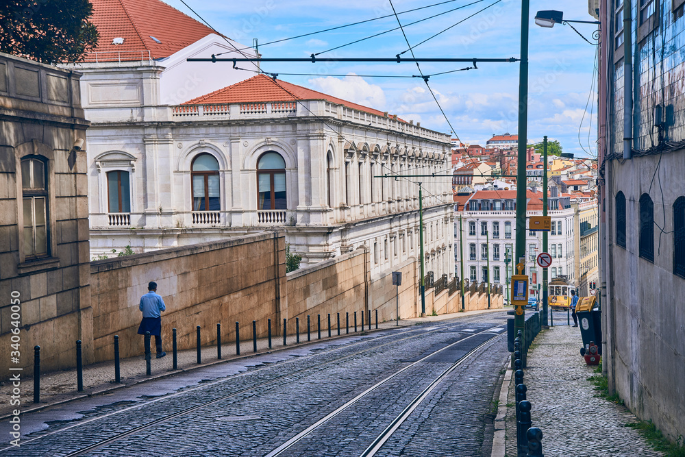 street of Lisbon old city