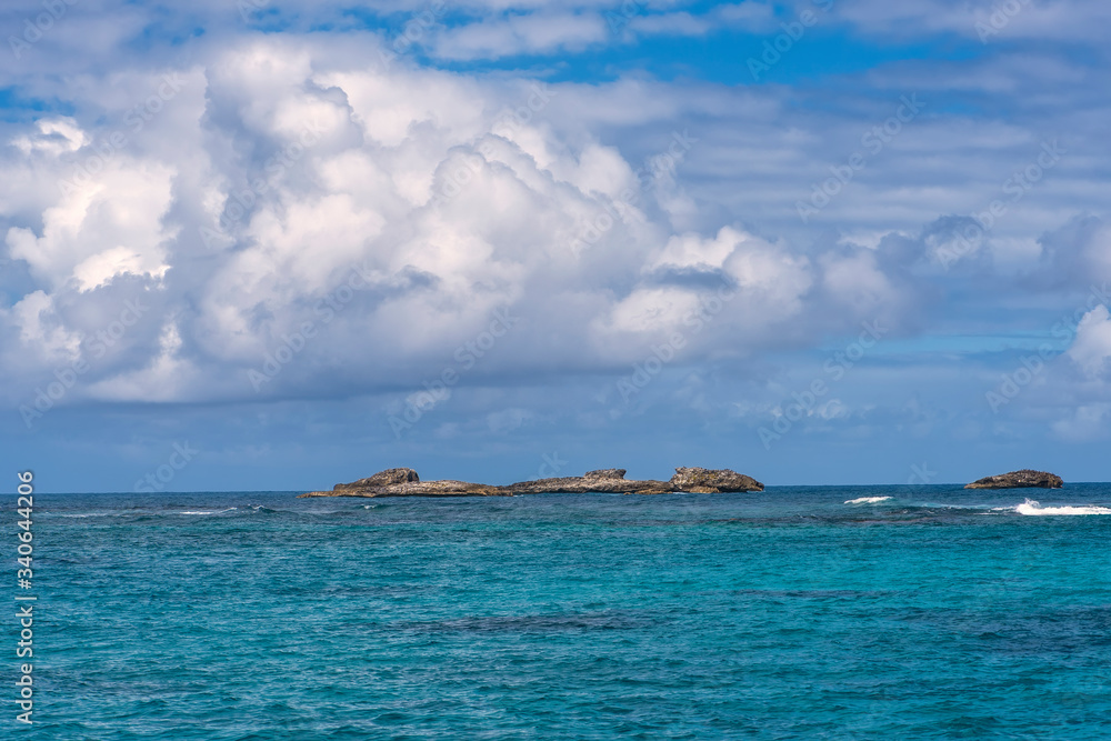 Rock Formation in the Caribbean Sea Rock Formation in the Caribbean Sea