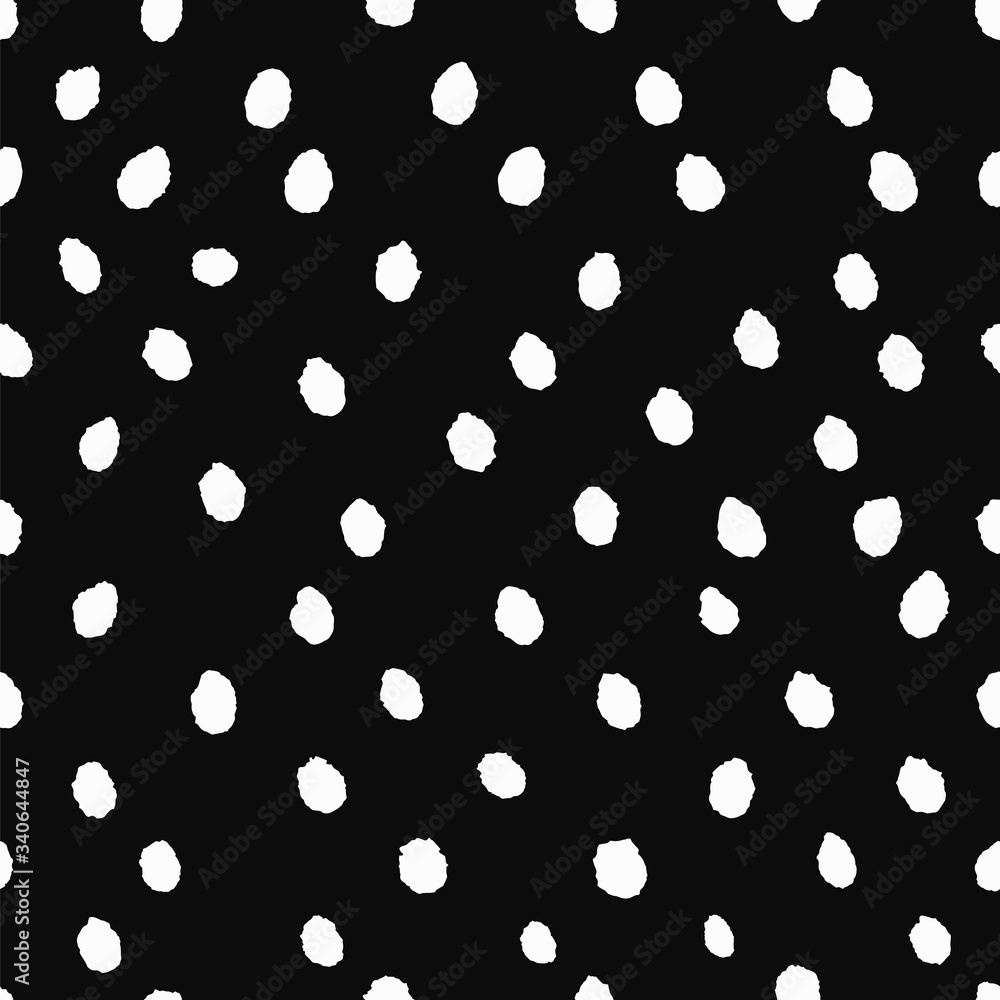 Vector seamless pattern with white dots. Vector seamless pattern with white dots.