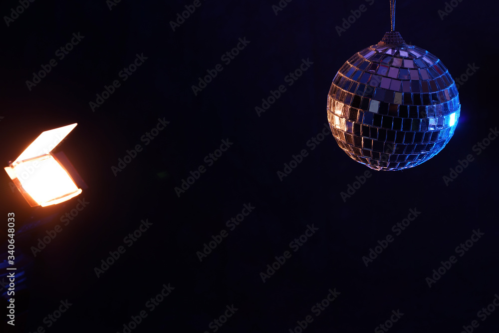 Obraz premium disco ball in the nightclub