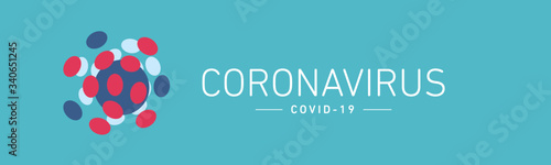 Coronavirus disease virus infections prevention infographic logo icon symbol sea green background banner