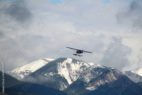 Flying Over The Mountains, Jasper National Park, Alberta