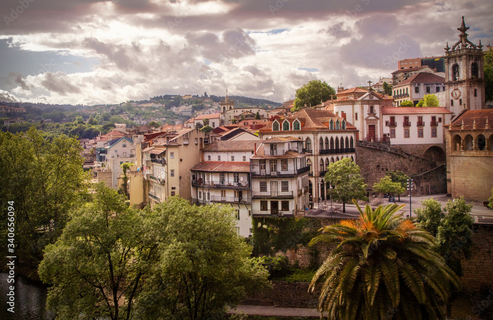 panoramic view of the city of Amaronte, Portugal