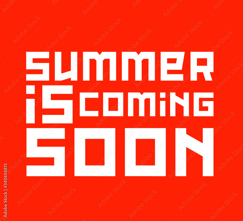 Obraz premium summer is coming soon