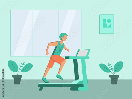 Take care of your health with running on treadmill while staying at home © runendart