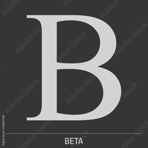Beta greek letter icon