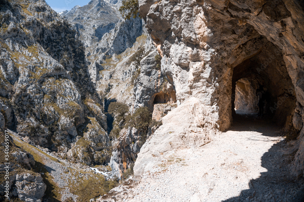 nice mountain road with cliffs, feeling of freedom and stunning views nice mountain road with cliffs, feeling of freedom and stunning views