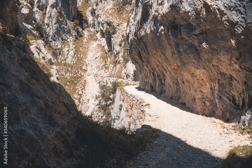 nice mountain road with cliffs, feeling of freedom and stunning views nice mountain road with cliffs, feeling of freedom and stunning views