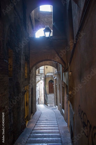 Ancient pedestrian road in Perugia city centre © greta gabaglio
