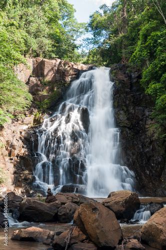 Brazil's waterfall at São Paulo State, beautiful waterfall long exposure in nature. 