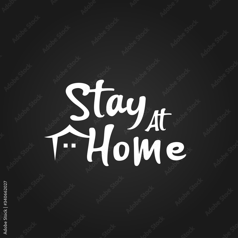 Stay At Home Vector Design For Banner And Background