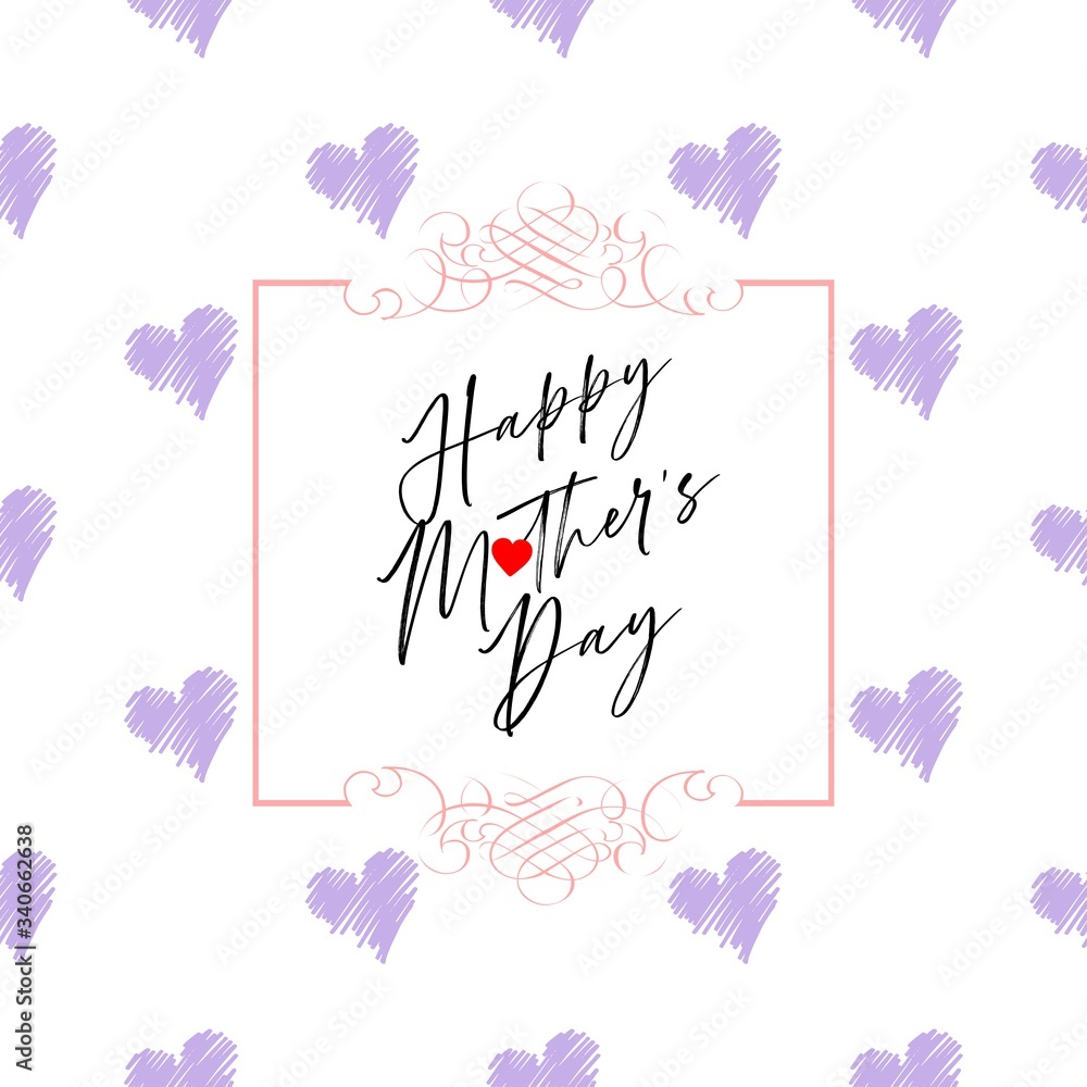 Happy Mother's Day Heart-Typocraphic illustration vector Calligraphy Background, celebration card,printable, ornaments celebrations, gift card invitation, Happy Mother's Day Heart-Typocraphic illustration vector Calligraphy Background, celebration card,printable, ornaments celebrations, gift card invitation,