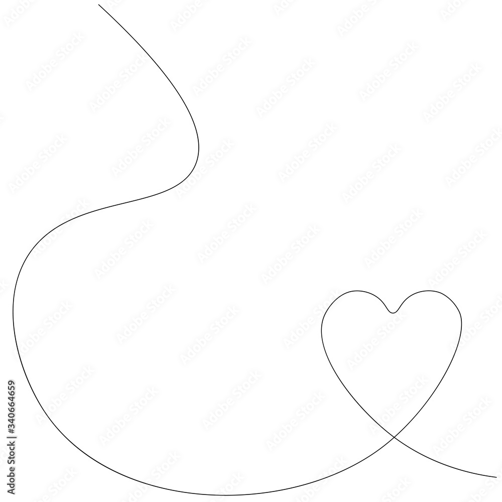 Love image with heart. Vector illustration Love image with heart. Vector illustration