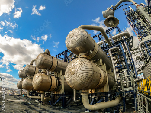 Heat exchangers, equipment for oil refining. 
