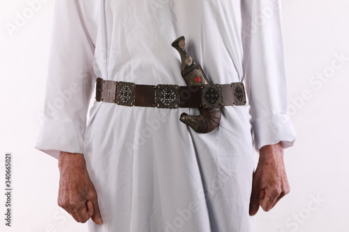 arabic dagger on a belt