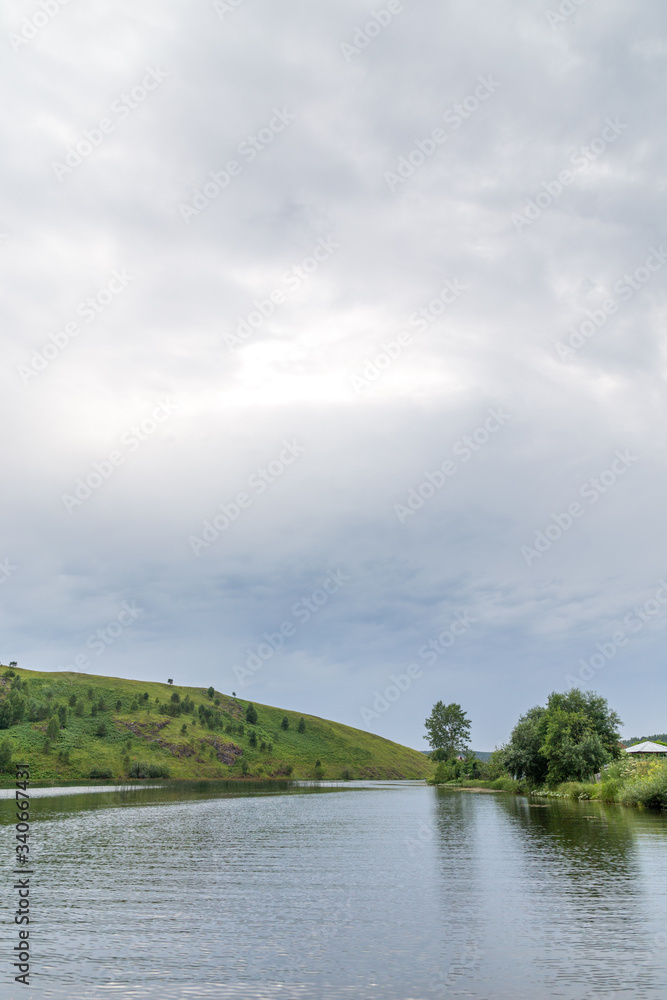 Serga river in Deer streams national park. Sverdlovsk region, Ural, Russia.