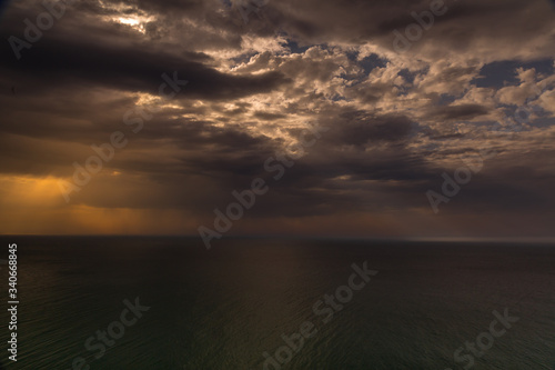 Thunderstorm over the sea