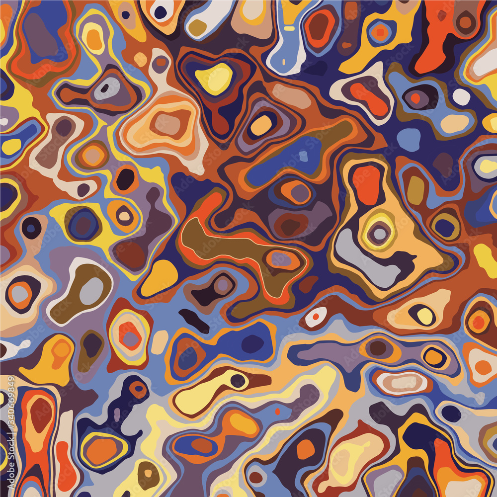 Fototapeta premium Abstract marbled texture. Liquid paint abstraction