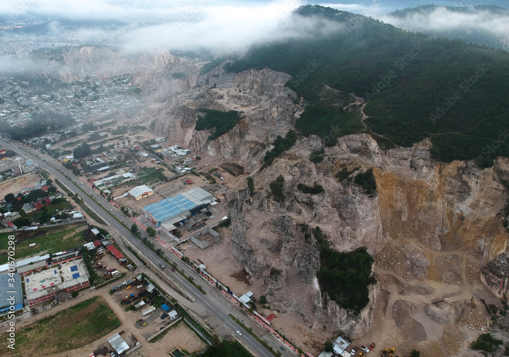 aerial view of city