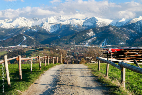 Fototapeta Naklejka Na Ścianę i Meble -  The Tatra mountain range in Poland.