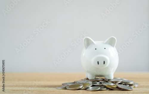 Piggy bank symbol of saving.