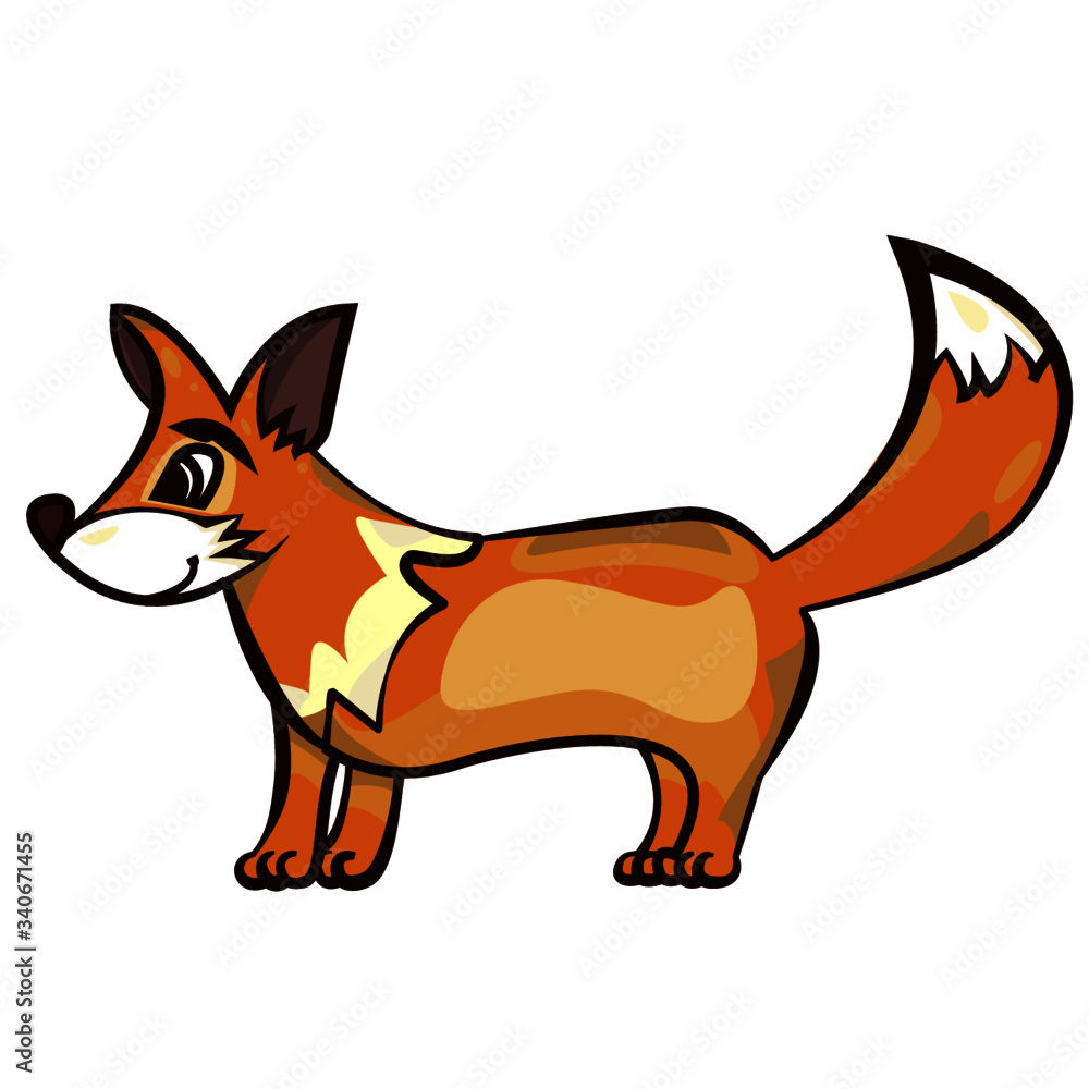 red fox cartoon