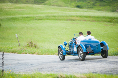 Vintage car at Mille Miglia italian race