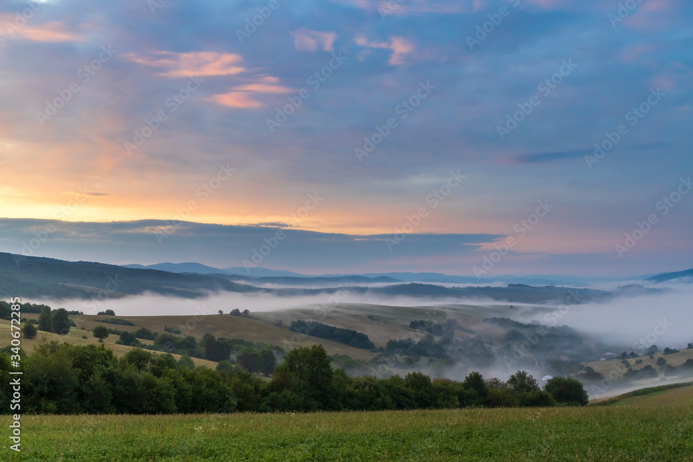 Sunrise in National park Poloniny, Carpathians, Slovakia Sunrise in National park Poloniny, Carpathians, Slovakia