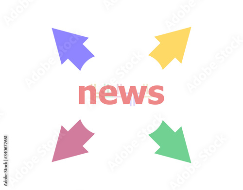 Free Download Text Breaking News. News concept . Arrow with word news - GFXLoad