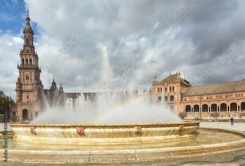Square of Spain in Seville.
