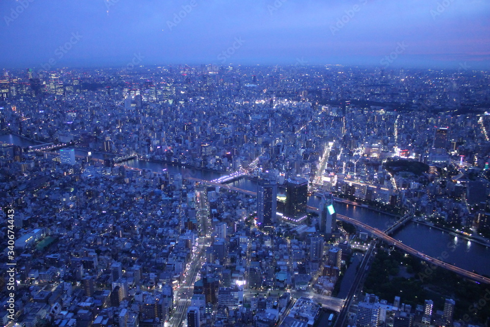 Japan Tokyo City by night
