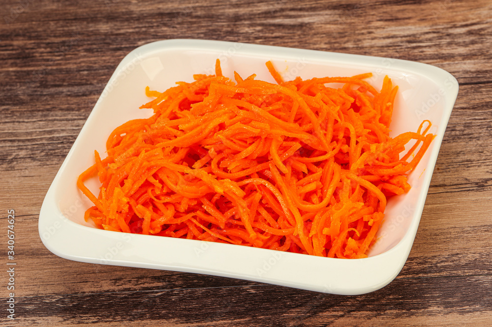 Korean carrot in the bowl