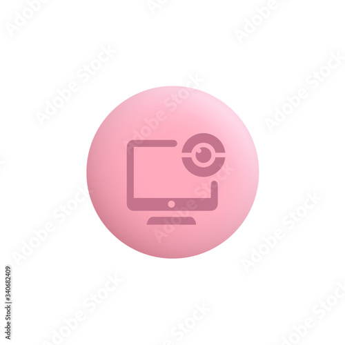 Webcam -  Modern App Button