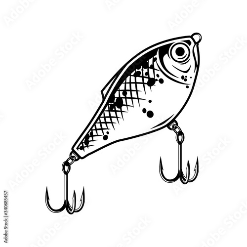 Monochrome fishing lure concept