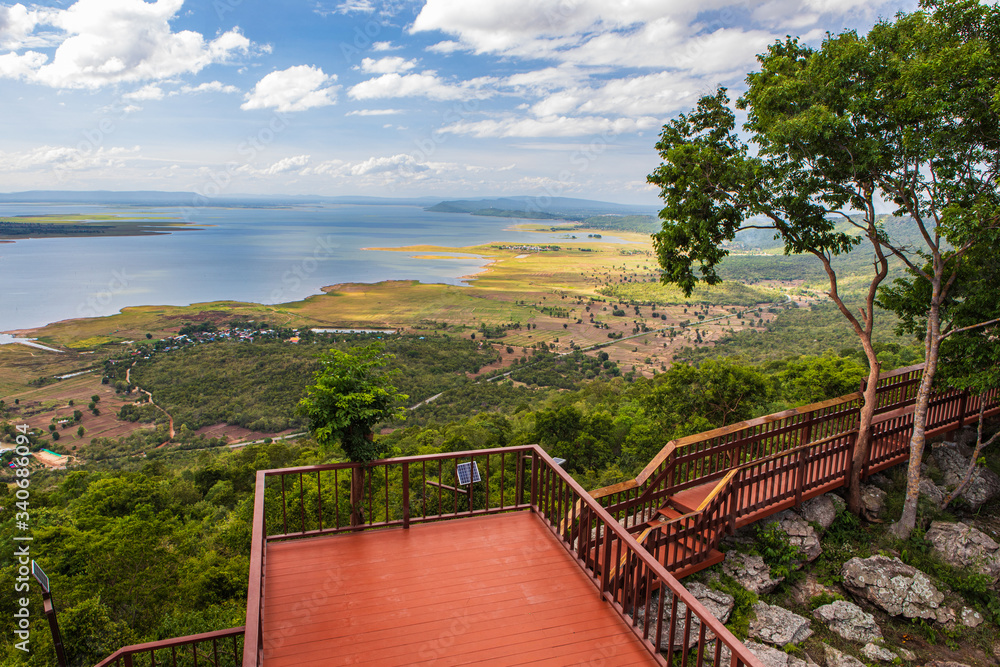 Landscape  of  lake in Nam-Phong national park, Khon-Kaen province, Thailand.
