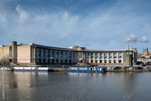 Bilde på lerret View of Bristol amphitheatre and Harbourside