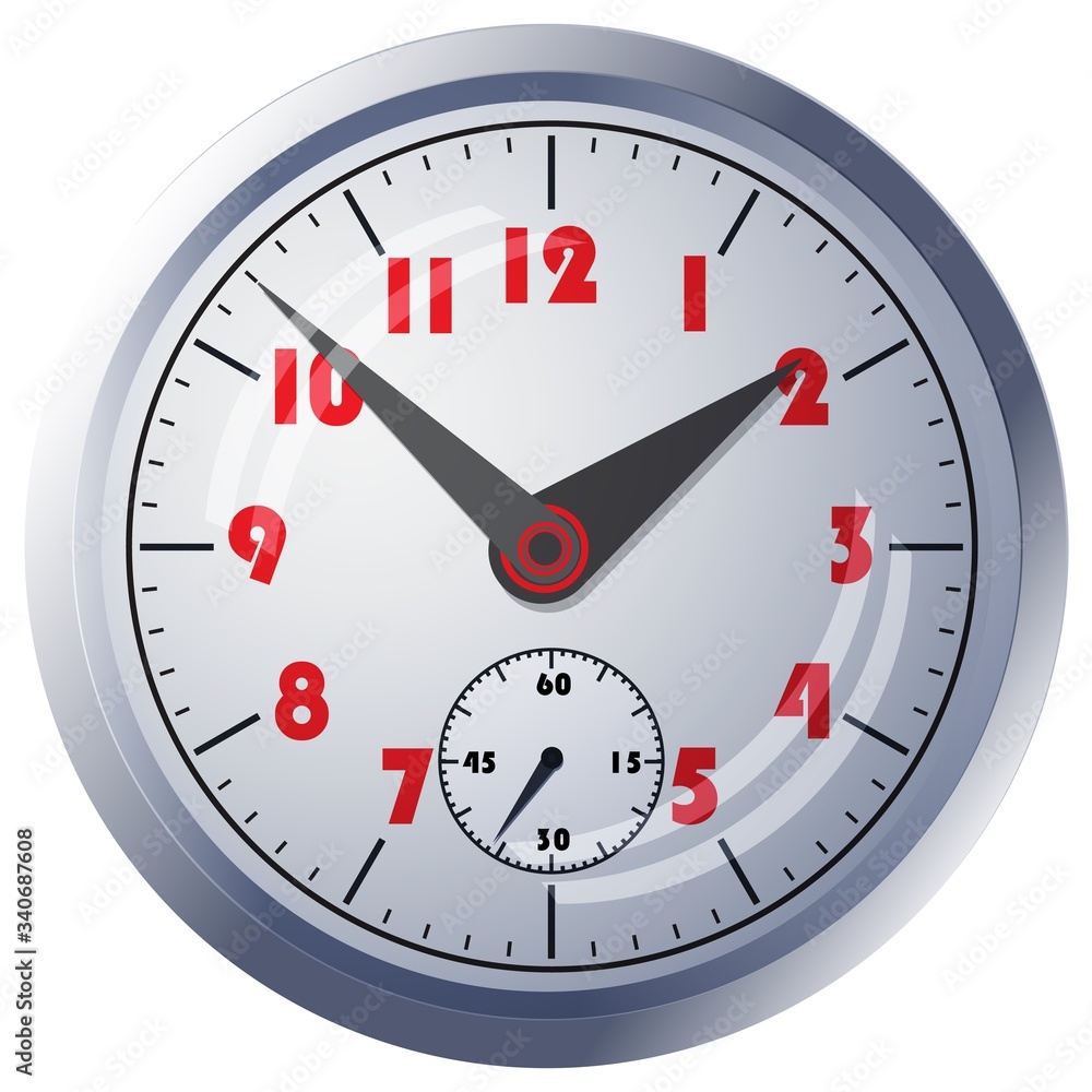 Clock icon. World time concept. Business background.
