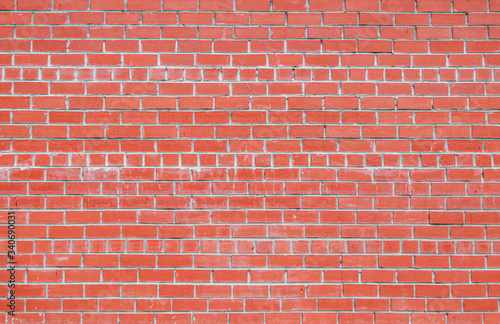 Red bricks wall abstract background