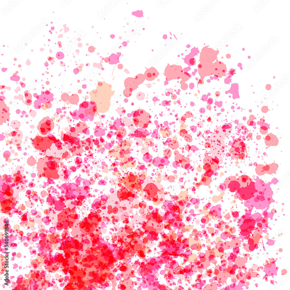 Pink watercolor spatters texture background Pink watercolor spatters texture background