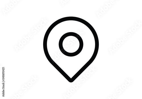 Free Download Location Pin Icon Vector Illustration Modern Design for Travel and Navigation Purposes - GFXLoad