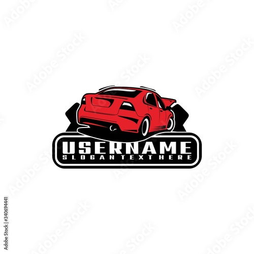 car tune auto repair logo design vector
