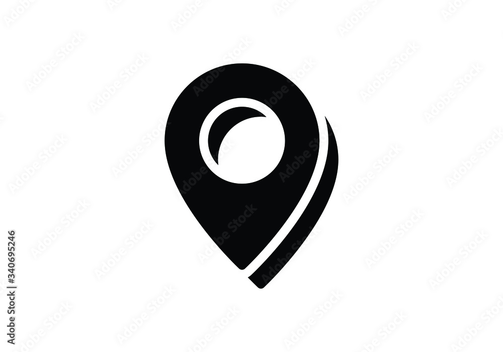 Location icon vector. Pin sign, Navigation map, GPS, direction, place, compass, contact, search concept. Flat style for graphic design, logo, Web, UI, mobile app Location icon vector. Pin sign, Navigation map, GPS, direction, place, compass, contact, search concept. Flat style for graphic design, logo, Web, UI, mobile app