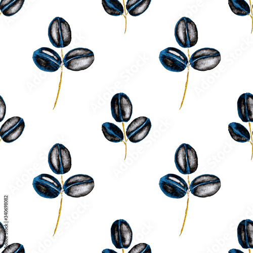 Vintage watercolor seamless pattern with flowers for decoration design. Brigh...