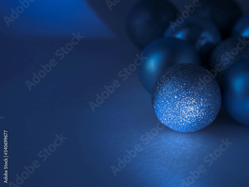 blue balls on a blue background