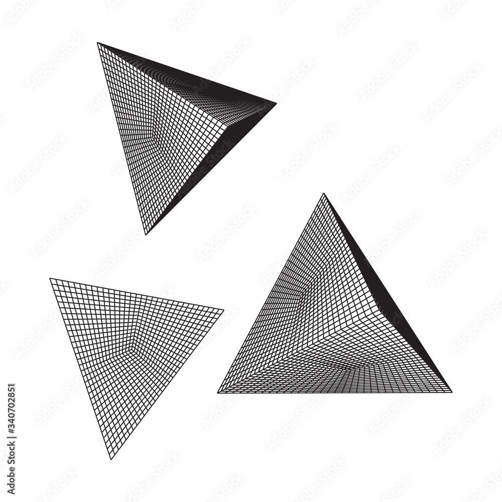Pyramid molecular grid technology style. Futuristic connection structure for chemistry and science. Wireframe low poly mesh vector illustration Pyramid molecular grid technology style. Futuristic connection structure for chemistry and science. Wireframe low poly mesh vector illustration