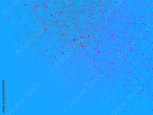 Abstract geometric background with connecting dots and lines. Modern technology concept. Polygonal structure. Futuristic Design