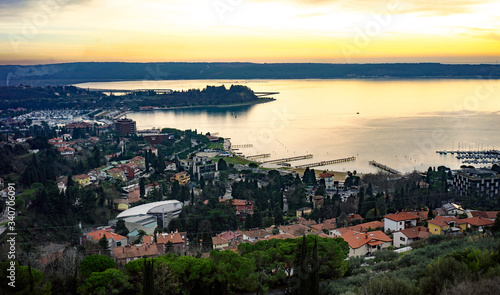 View of the Portorož bay located in Slovenia © photosampler