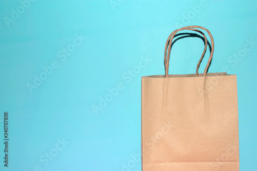 shopping bag in summer season. shopping concept