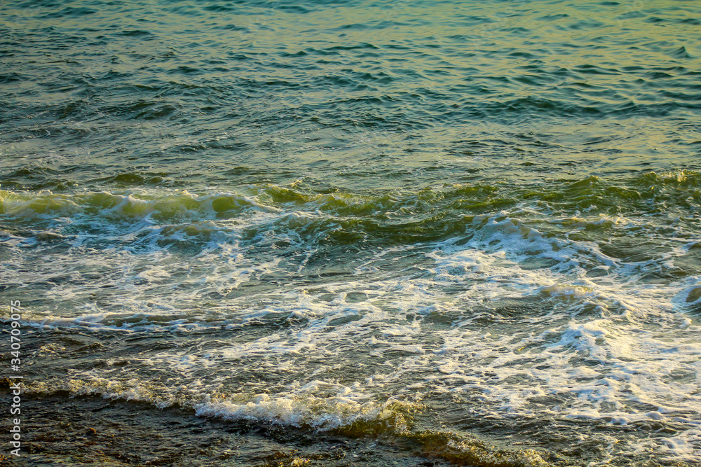 waves on the beach